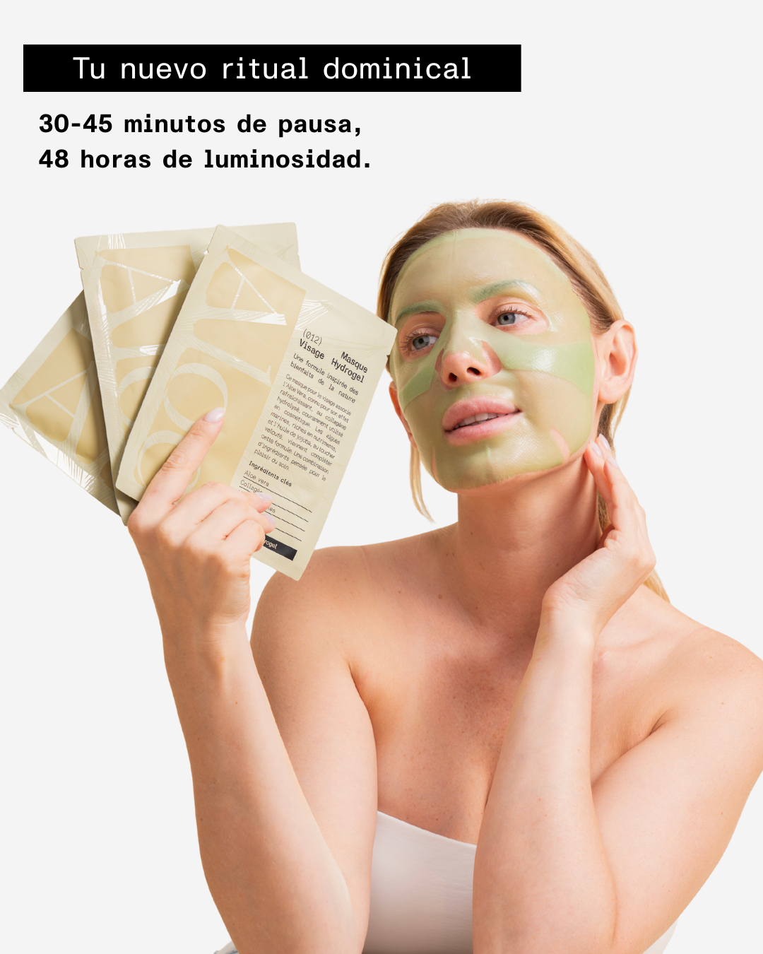 012 - Mascarillas faciales hidratantes de hidrogel