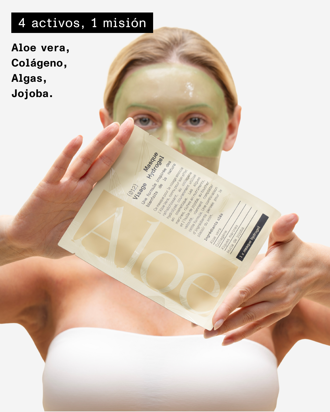 012 - Mascarillas faciales hidratantes de hidrogel